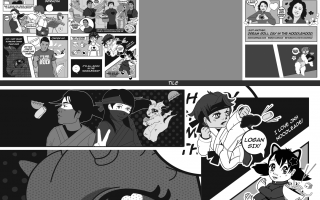 Jenni's Noodle House Mural Illustrations